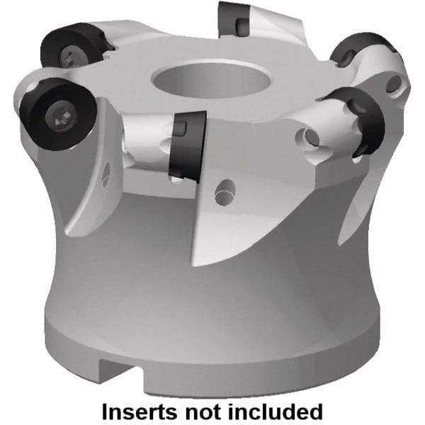 Kennametal - 53.52mm Cut Diam, 5mm Max Depth, 3/4" Arbor Hole, 8 Inserts, RP.. 10T3 Insert Style, Indexable Copy Face Mill - 7713VR10 Cutter Style, 34,000 Max RPM, 40mm High, Through Coolant, Series 7713 - Americas Industrial Supply