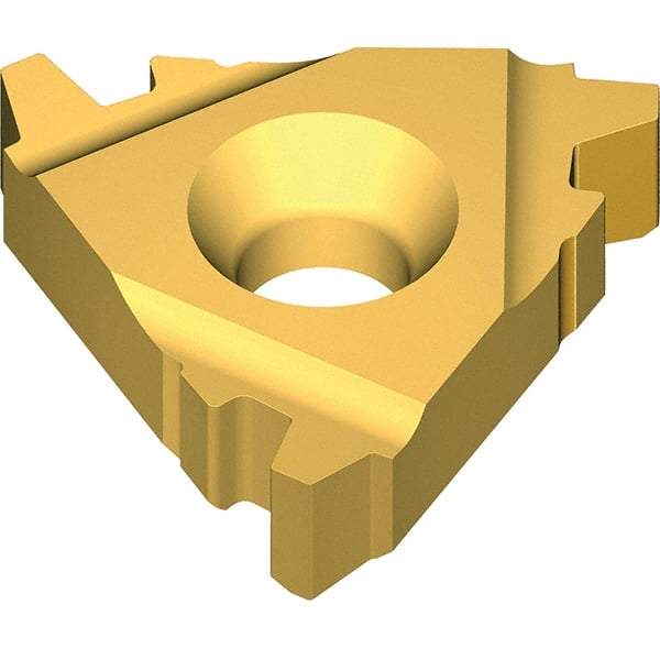 Vargus - 3IL Internal Left Hand 12 Acme 3G Laydown Threading Insert - Grade VKX, TiN Coated Carbide - Americas Industrial Supply