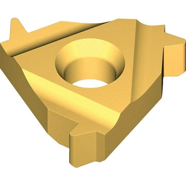 Vargus - 3IL0.375 Grade VKX, Internal ABUT Threading Insert - 16 TPI Int Pitch, TiN Finish, Carbide - Americas Industrial Supply