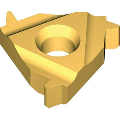 Vargus - 3IL0.375 Grade VKX, Internal ABUT Threading Insert - 16 TPI Int Pitch, TiN Finish, Carbide - Americas Industrial Supply