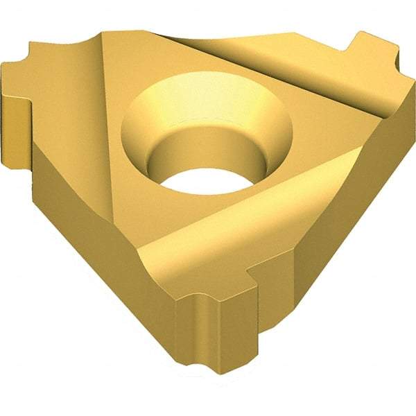 Vargus - 4IR Internal Right Hand 5 ELC Laydown Threading Insert - Grade VKX, TiN Coated Carbide - Americas Industrial Supply