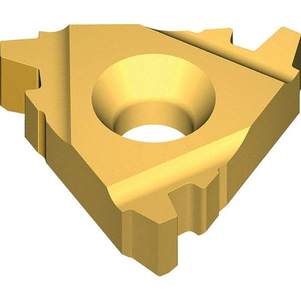 Vargus - 3EL External Left Hand TR Laydown Threading Insert - Grade VKX, TiN Coated Carbide - Americas Industrial Supply