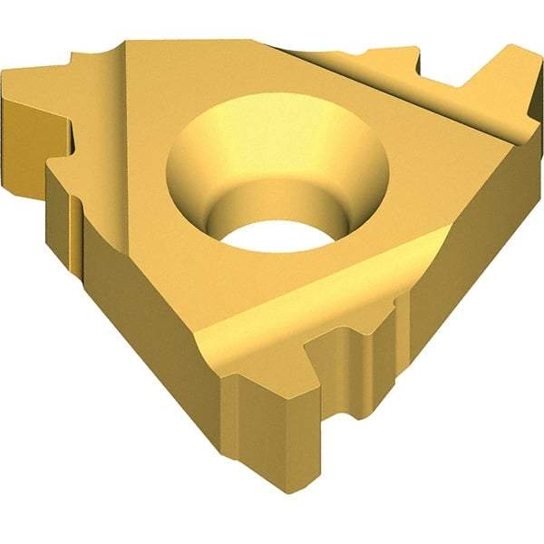 Vargus - 3EL External Left Hand 14 STACME Laydown Threading Insert - Grade VKX, TiN Coated Carbide - Americas Industrial Supply