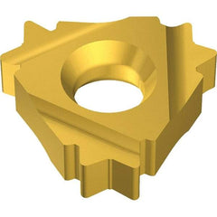 Vargus - 3ER0.375 Grade VKX, External UN Threading Insert - 18 TPI Ext Pitch, TiN Finish, Carbide - Americas Industrial Supply