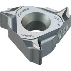 Vargus - 3JIR0.375 Grade VKX, Internal ISO Threading Insert - 1.25mm Int Pitch, TiN Finish, Carbide - Americas Industrial Supply