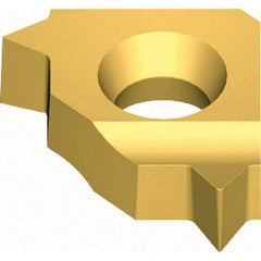 Vargus - 5LKIL Internal Left Hand 18 PG Laydown Threading Insert - Grade VKX, TiN Coated Carbide, 5mm Inscribed Circle - Americas Industrial Supply