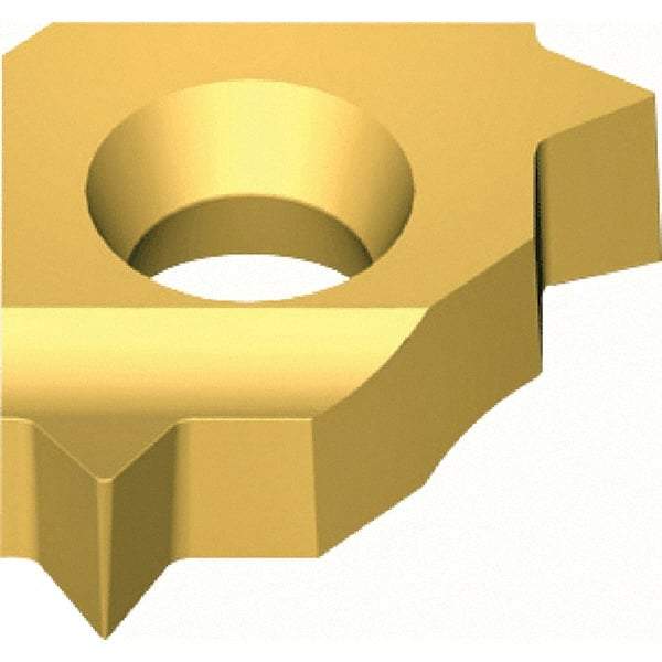 Vargus - 5LKIR Internal Right Hand TR Laydown Threading Insert - Grade VKX, TiN Coated Carbide, 5mm Inscribed Circle - Americas Industrial Supply