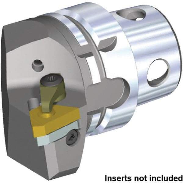 Kennametal - Insert Style LT22EL, 70mm Head Length, Left Hand Cut, Internal/External Modular Threading Cutting Unit Head - System Size KM4X63, 43mm Center to Cutting Edge, Series KM4X - Americas Industrial Supply