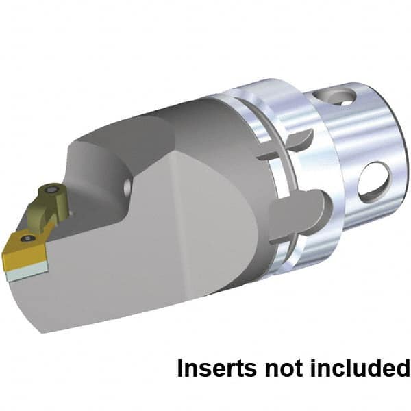 Kennametal - Insert Style DN.. 432, DN..150408, 115mm Head Length, Left Hand Cut, Internal/External Modular Threading Cutting Unit Head - System Size KM4X63, Series Kenloc - Americas Industrial Supply