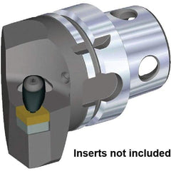 Kennametal - Insert Style CN.. 120408, CN.. 432, 70mm Head Length, Left Hand Cut, Internal/External Modular Threading Cutting Unit Head - System Size KM4X63, 38mm Center to Cutting Edge, Series Kenclamp - Americas Industrial Supply