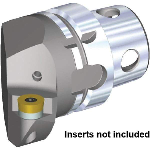 Kennametal - Insert Style RC.. 1605M0, 70mm Head Length, Left Hand Cut, Internal/External Modular Threading Cutting Unit Head - System Size KM4X63, 43mm Center to Cutting Edge, Series KM4X - Americas Industrial Supply