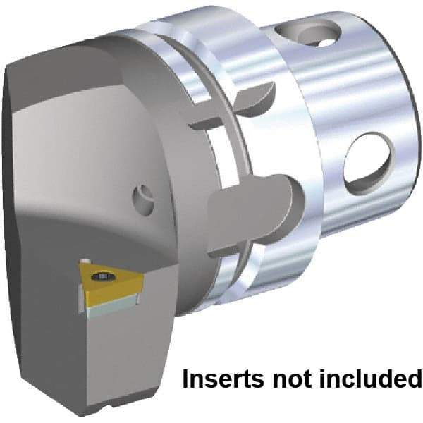 Kennametal - Insert Style TC.. 16T308, TC.. 3252, 70mm Head Length, Right Hand Cut, Internal/External Modular Threading Cutting Unit Head - System Size KM4X63, 43mm Center to Cutting Edge, Series KM4X - Americas Industrial Supply