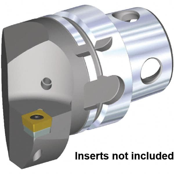 Kennametal - Insert Style CC.. 120408, CC.. 432, 70mm Head Length, Left Hand Cut, Internal/External Modular Threading Cutting Unit Head - System Size KM4X63, 43mm Center to Cutting Edge, Series KM4X - Americas Industrial Supply