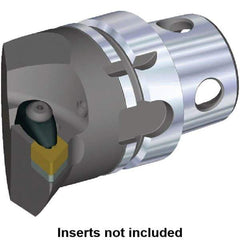 Kennametal - Insert Style DN.. 432, DN..150408, 70mm Head Length, Left Hand Cut, Internal/External Modular Threading Cutting Unit Head - System Size KM4X63, 43mm Center to Cutting Edge, Series Kenclamp - Americas Industrial Supply