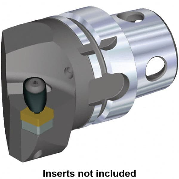 Kennametal - Insert Style SN.. 120408, SN.. 432, 70mm Head Length, Right Hand Cut, Internal/External Modular Threading Cutting Unit Head - System Size KM4X63, 43mm Center to Cutting Edge, Series Kenclamp - Americas Industrial Supply