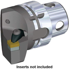 Kennametal - Insert Style SN.. 120408, SN.. 432, 70mm Head Length, Left Hand Cut, Internal/External Modular Threading Cutting Unit Head - System Size KM4X63, 38mm Center to Cutting Edge, Series Kenclamp - Americas Industrial Supply