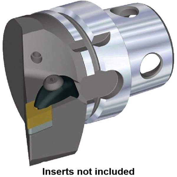 Kennametal - Insert Style DN.. 432, DN..150408, 70mm Head Length, Left Hand Cut, Internal/External Modular Threading Cutting Unit Head - System Size KM4X63, 43mm Center to Cutting Edge, Series Kenclamp - Americas Industrial Supply