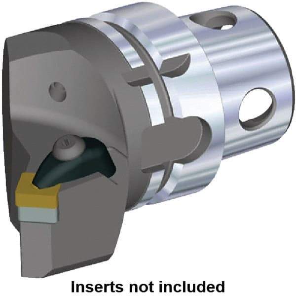 Kennametal - Insert Style SN.. 120408, SN.. 432, 70mm Head Length, Left Hand Cut, Internal/External Modular Threading Cutting Unit Head - System Size KM4X63, 43mm Center to Cutting Edge, Series Kenclamp - Americas Industrial Supply