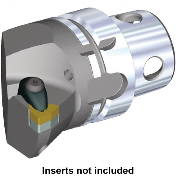 Kennametal - Insert Style WN.. 080408, WN.. 432, 70mm Head Length, Left Hand Cut, Internal/External Modular Threading Cutting Unit Head - System Size KM4X63, 43mm Center to Cutting Edge, Series Kenclamp - Americas Industrial Supply