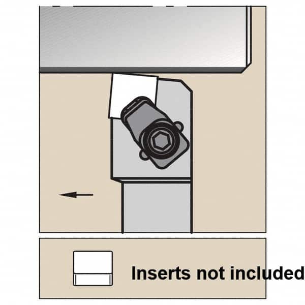 Kennametal - CSXN, Right Hand Cut, 5° Lead Angle, 32mm Shank Height x 25mm Shank Width, Negative Rake Indexable Turning Toolholder - 170mm OAL, SN.X 120708 Insert Compatibility, Series CSXN - Americas Industrial Supply