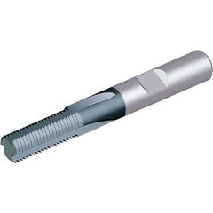 Vargus - 8/32 Thread, 0.1575" Shank Diam, TiAlN Coating, Solid Carbide Straight Flute Thread Mill - 3 Flutes, 1.6535" OAL, 8" Min Noml Diameter - Americas Industrial Supply