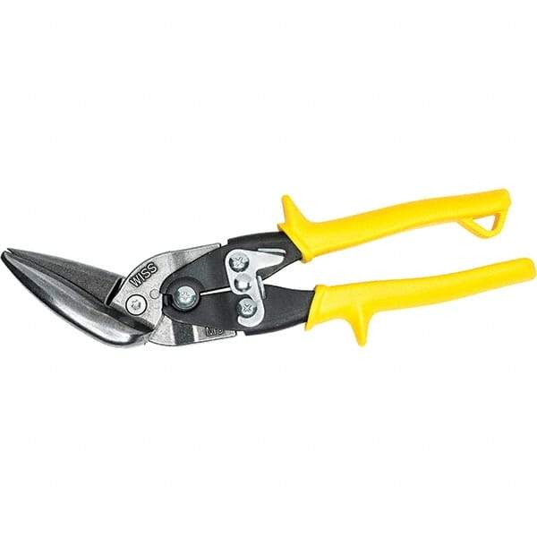 Wiss - 3" Length of Cut, Straight Pattern Offset Aviation Snip - 11" OAL, Ergonomic Comfort Handle, 18 AWG Steel Capacity - Americas Industrial Supply