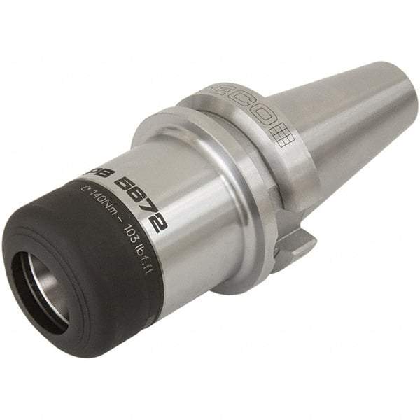 Seco - 9.5mm to 10mm Capacity, 62mm Projection, BT50 Dual Contact Taper, HP16 Collet Chuck - 201.8mm OAL - Exact Industrial Supply