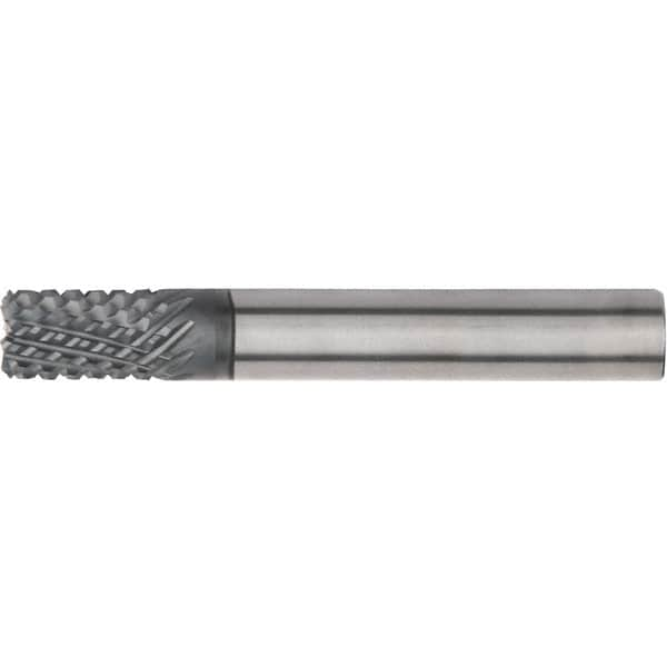 Kennametal - 8mm, 12 Flute, Single End, Solid Carbide, Corner Chamfer End Mill - 83mm OAL, 15° Helix, Right Hand Flute, 18mm LOC, Right Hand Cut - Americas Industrial Supply