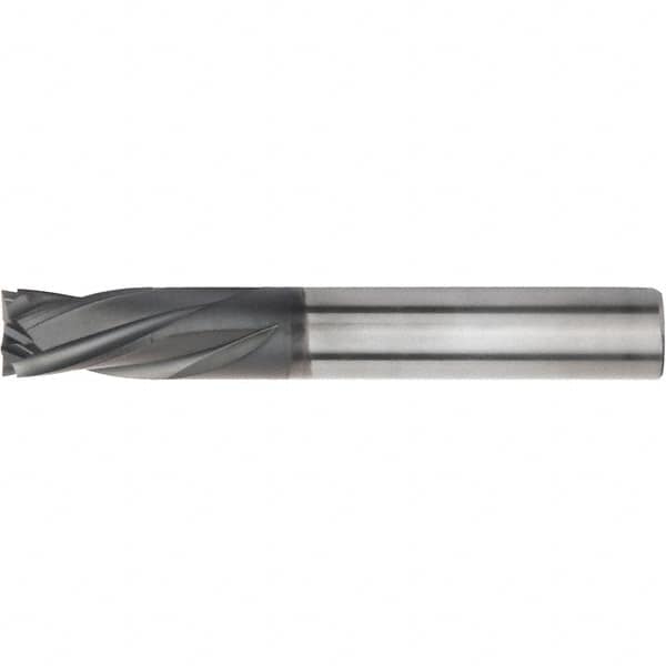 Kennametal - 8mm, 4 Flute, Single End, Solid Carbide, Corner Chamfer End Mill - 83mm OAL, 25° Helix, Right Hand Flute, 18mm LOC, Right Hand Cut - Americas Industrial Supply