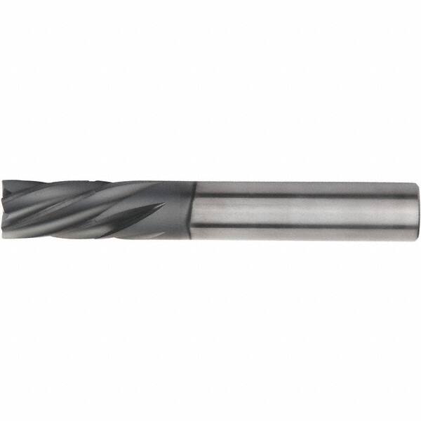 Kennametal - 8mm, 6 Flute, Single End, Solid Carbide, Corner Chamfer End Mill - 83mm OAL, 25° Helix, Left Hand Flute, 18mm LOC, Right Hand Cut - Americas Industrial Supply