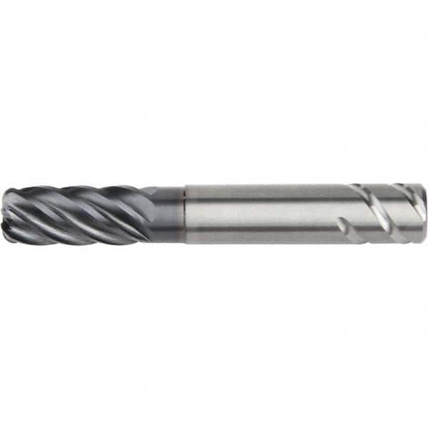 Kennametal - 20mm, 6 Flute, Single End, Solid Carbide, 6mm Corner Radius End Mill - 115mm OAL, 38° Helix, Right Hand Flute, 38mm LOC, Right Hand Cut, 60mm Extended Reach - Americas Industrial Supply