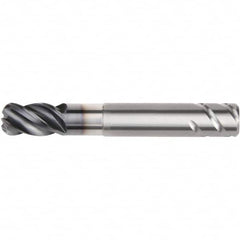 Kennametal - 16mm, 4 Flute, Single End, Solid Carbide, 6mm Corner Radius End Mill - 100mm OAL, 38° Helix, Right Hand Flute, 24mm LOC, Right Hand Cut, 48mm Extended Reach - Americas Industrial Supply