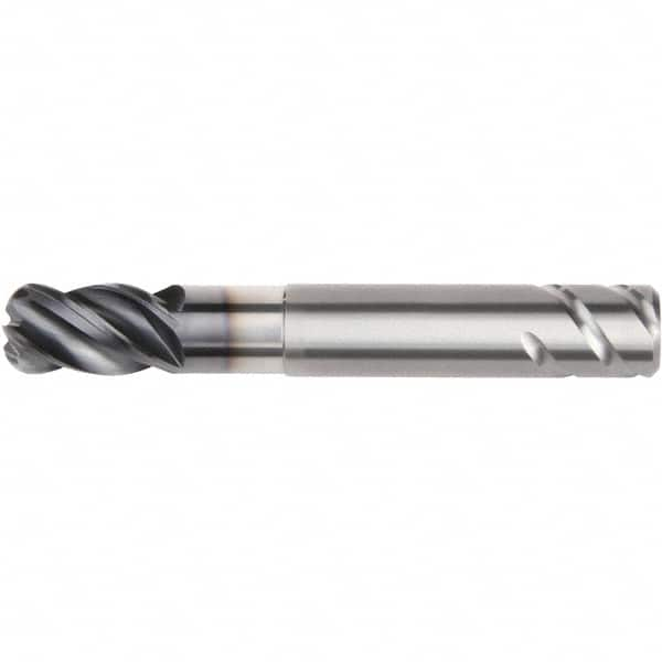 Kennametal - 25mm, 4 Flute, Single End, Solid Carbide, 6mm Corner Radius End Mill - 135mm OAL, 38° Helix, Right Hand Flute, 37.5mm LOC, Right Hand Cut, 75mm Extended Reach - Americas Industrial Supply