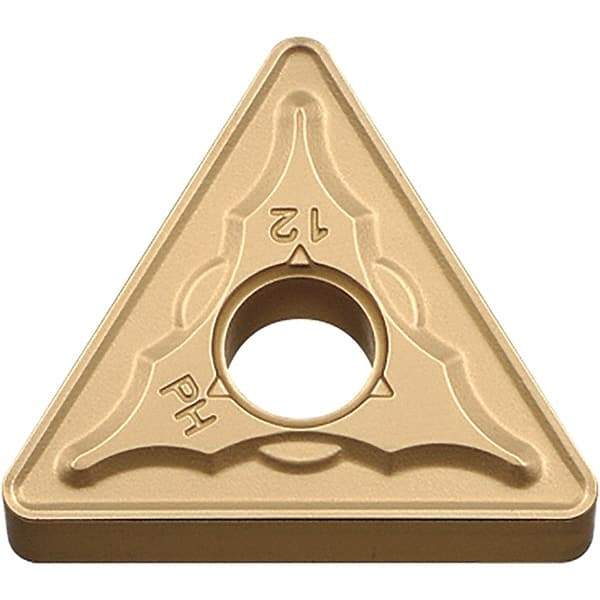 Kyocera - TNMG433 PH Grade CA025P Carbide Turning Insert - TiCN/Al2O3/TiN Finish, 60° Triangle, 1/2" Inscr Circle, 3/16" Thick, 3/64" Corner Radius - Americas Industrial Supply