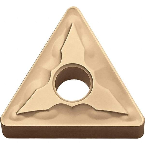 Kyocera - TNMG232 GS Grade CA025P Carbide Turning Insert - TiCN/Al2O3/TiN Finish, 60° Triangle, 1/4" Inscr Circle, 3/16" Thick, 1/32" Corner Radius - Americas Industrial Supply