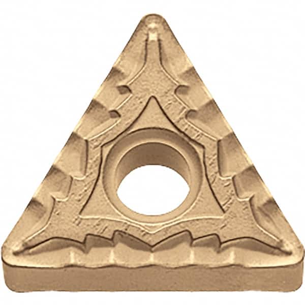 Kyocera - TNMG433 CQ Grade CA025P Carbide Turning Insert - TiCN/Al2O3/TiN Finish, 60° Triangle, 1/2" Inscr Circle, 3/16" Thick, 3/64" Corner Radius - Americas Industrial Supply