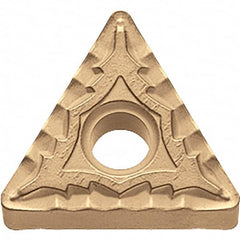 Kyocera - TNMG433 CQ Grade CA025P Carbide Turning Insert - TiCN/Al2O3/TiN Finish, 60° Triangle, 1/2" Inscr Circle, 3/16" Thick, 3/64" Corner Radius - Americas Industrial Supply
