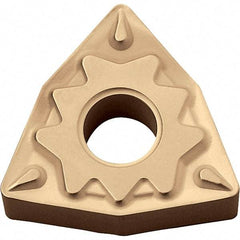 Kyocera - WNMG3252 HQ Grade CA025P Carbide Turning Insert - TiCN/Al2O3/TiN Finish, 80° Trigon, 3/8" Inscr Circle, 5/32" Thick, 1/32" Corner Radius - Americas Industrial Supply