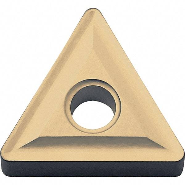 Kyocera - TNMG331 Grade CA025P Carbide Turning Insert - TiCN/Al2O3/TiN Finish, 60° Triangle, 3/8" Inscr Circle, 3/16" Thick, 1/64" Corner Radius - Americas Industrial Supply
