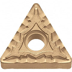 Kyocera - TNMG331 CQ Grade CA025P Carbide Turning Insert - TiCN/Al2O3/TiN Finish, 60° Triangle, 3/8" Inscr Circle, 3/16" Thick, 1/64" Corner Radius - Americas Industrial Supply