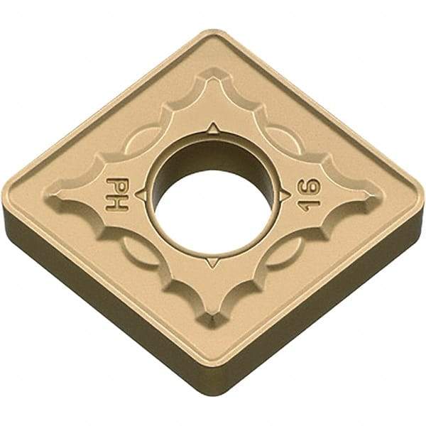 Kyocera - CNMG544 PH Grade CA025P Carbide Turning Insert - TiCN/Al2O3/TiN Finish, 80° Diamond, 5/8" Inscr Circle, 1/4" Thick, 1/16" Corner Radius - Americas Industrial Supply