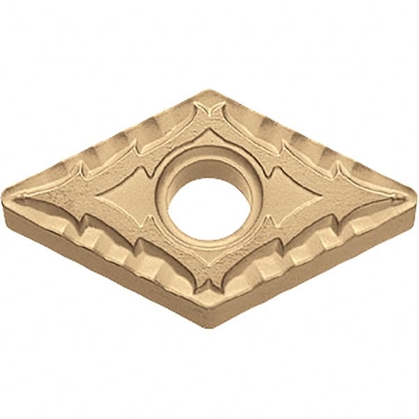 Kyocera - DNMG441 CQ Grade CA025P Carbide Turning Insert - TiCN/Al2O3/TiN Finish, 55° Diamond, 1/2" Inscr Circle, 1/4" Thick, 1/64" Corner Radius - Americas Industrial Supply