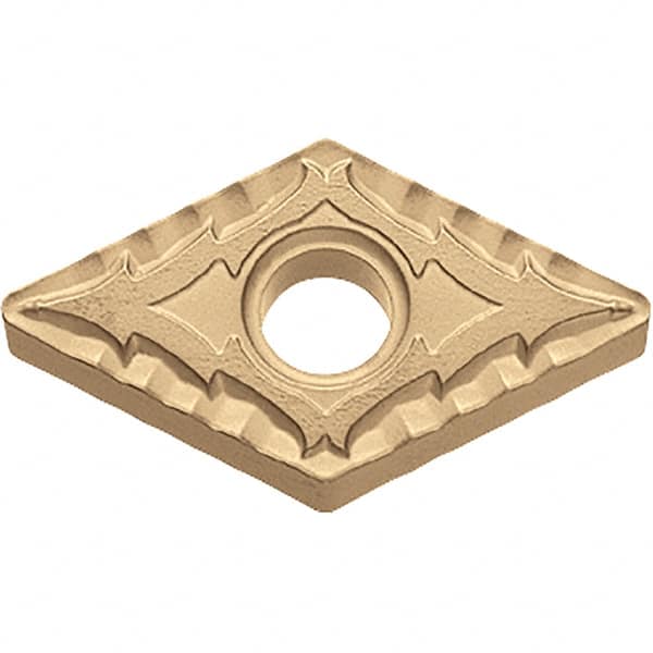 Kyocera - DNMG443 CQ Grade CA025P Carbide Turning Insert - TiCN/Al2O3/TiN Finish, 55° Diamond, 1/2" Inscr Circle, 1/4" Thick, 3/64" Corner Radius - Americas Industrial Supply