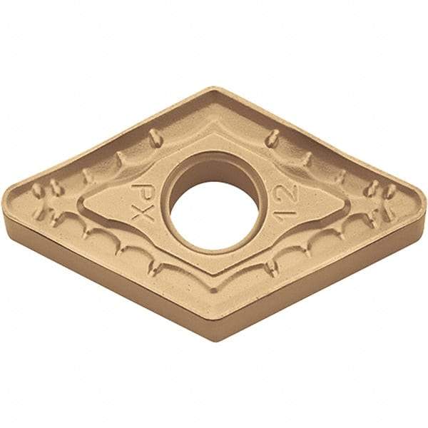 Kyocera - DNMM432 PX Grade CA025P Carbide Turning Insert - TiCN/Al2O3/TiN Finish, 55° Diamond, 1/2" Inscr Circle, 3/16" Thick, 1/32" Corner Radius - Americas Industrial Supply