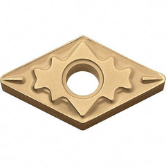 Kyocera - DNMG441 HQ Grade CA025P Carbide Turning Insert - TiCN/Al2O3/TiN Finish, 55° Diamond, 1/2" Inscr Circle, 1/4" Thick, 1/64" Corner Radius - Americas Industrial Supply