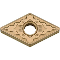 Kyocera - DNMG432 PQ Grade CA025P Carbide Turning Insert - TiCN/Al2O3/TiN Finish, 55° Diamond, 1/2" Inscr Circle, 3/16" Thick, 1/32" Corner Radius - Americas Industrial Supply