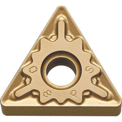 Kyocera - TNMG331 PS Grade CA025P Carbide Turning Insert - TiCN/Al2O3/TiN Finish, 60° Triangle, 3/8" Inscr Circle, 3/16" Thick, 1/64" Corner Radius - Americas Industrial Supply