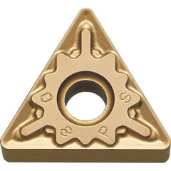 Kyocera - TNMG333 PS Grade CA025P Carbide Turning Insert - TiCN/Al2O3/TiN Finish, 60° Triangle, 3/8" Inscr Circle, 3/16" Thick, 3/64" Corner Radius - Americas Industrial Supply