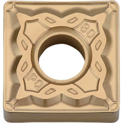 Kyocera - SNMG432 PQ Grade CA025P Carbide Turning Insert - TiCN/Al2O3/TiN Finish, 90° Square, 1/2" Inscr Circle, 3/16" Thick, 1/32" Corner Radius - Americas Industrial Supply