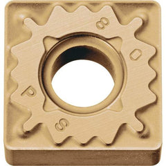 Kyocera - SNMG434 PS Grade CA025P Carbide Turning Insert - TiCN/Al2O3/TiN Finish, 90° Square, 1/2" Inscr Circle, 3/16" Thick, 1/16" Corner Radius - Americas Industrial Supply